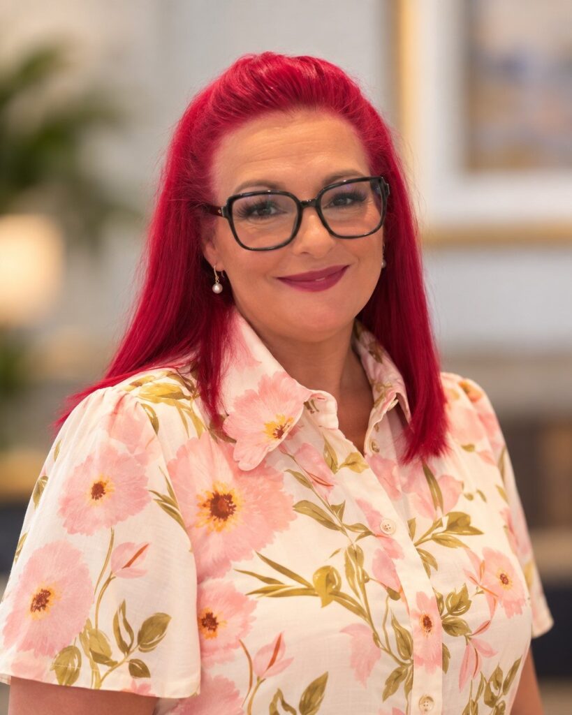 Portrait of Dr Teresa Wood, Consultant Trichologist at Chameleons Hair and Scalp
